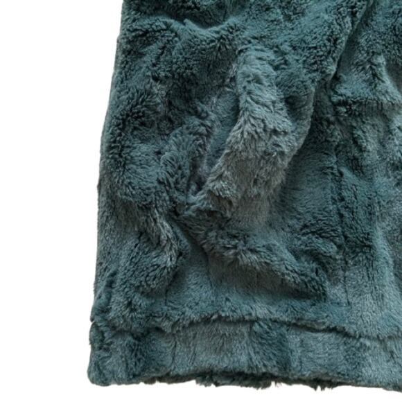 Sanctuary Surplus Green Teal Faux Fur Soft Teddy Vest Jacket Coat Size Medium - Picture 9 of 12